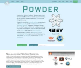 Powderwireless.net(Platform for Open Wireless Data) Screenshot