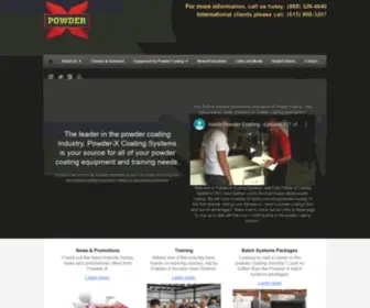 Powderx.com(Powder Coating Equipment) Screenshot