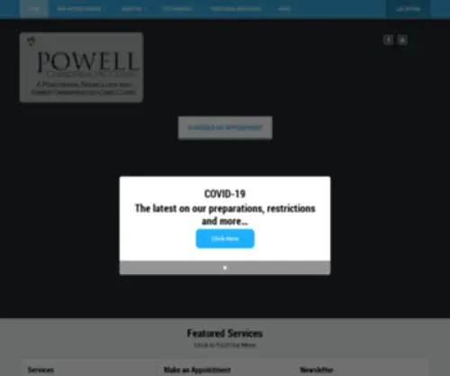 Powellchiroclinic.com(Powell Chiropractic Clinic) Screenshot