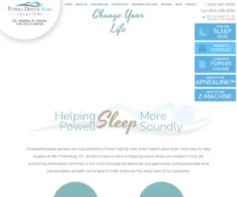 Powelldentalsleepsolutions.com(Sleep Dentist Powell) Screenshot