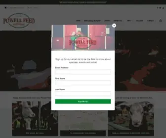 Powellfeedstores.com Screenshot