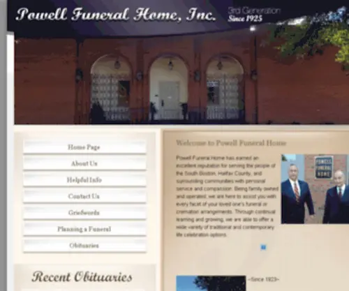 Powellfuneralinc.com(Powellfuneralinc) Screenshot