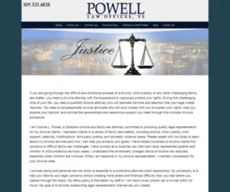 Powelllawoffices.net(Call us at 509.325.4828) Screenshot