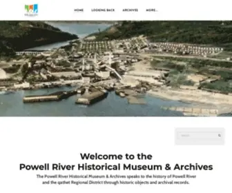 Powellrivermuseum.ca(Powell River Historical Museum & Archives) Screenshot