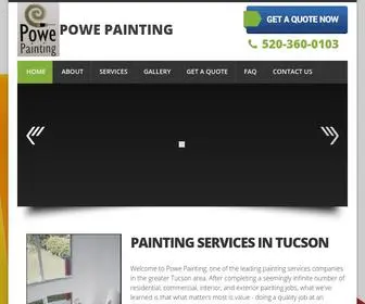 Powepaintingarizona.com(Contact Powe Painting at 520) Screenshot