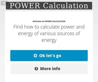 Power-Calculation.com(Power Calculation) Screenshot