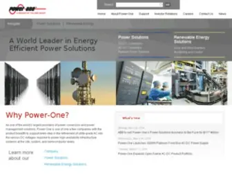 Power-One.com(A World Leader in Energy Efficient Power Solutions) Screenshot