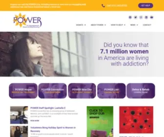 Power-Recovery.com(Pennsylvania Organization for Women in Early Recovery) Screenshot