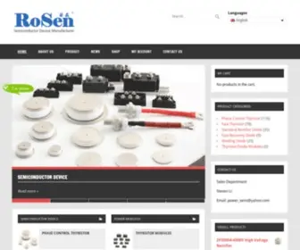 Power-THyristor.com(Tianjin Rosen Technology Co) Screenshot