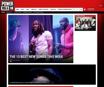 Power105Boise.com(Power 105.5 Radio) Screenshot