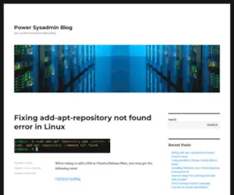 Poweradm.com(Just Another Enterprise Admin Blog) Screenshot