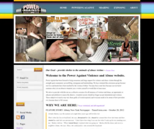 Poweragainst.org(Power Against Violence and Abuse) Screenshot