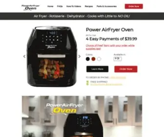 Powerairfryer.com(Power AirFryer Oven) Screenshot