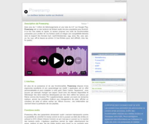 Poweramp.fr(Téléchargement gratuit de Poweramp Le meilleur lecteur audio sur Android) Screenshot