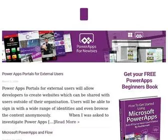 Powerappsfornewbies.com(Power Apps For Newbies) Screenshot