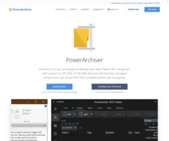 Powerarchiver.com(Compress, Encrypt, Exchange and Backup your data) Screenshot