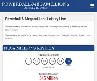 Powerball-Megamillions.com Screenshot