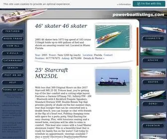 Powerboatlistings.com(Powerboat Listings) Screenshot