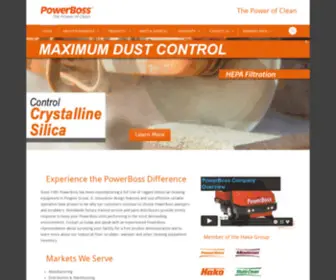 Powerboss.com(Industrial cleaning equipment) Screenshot