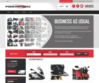 Powerbronze.co.uk(Motorcycle Bodywork) Screenshot