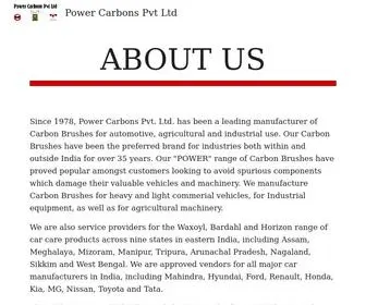 Powercarbons.com(Power Carbons Pvt Ltd) Screenshot