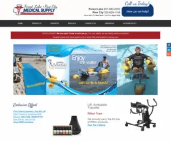 PowerchairsandscooterStore.com(Powerchairs And Scooter Store Medical Supply in Forest Lake & Pine City) Screenshot