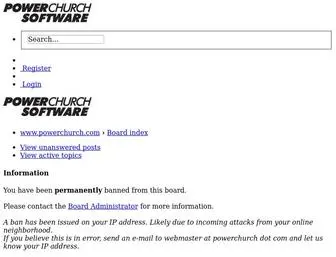 Powerchurch.com(PowerChurch Software) Screenshot