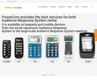 Powercomars.com(Audience Response System) Screenshot