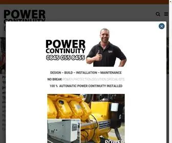 Powercontinuity.co.uk(Power Continuity) Screenshot