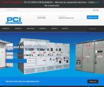 Powercontrolsinc.com(Medium Voltage Switchgear and Low Voltage Switchgear) Screenshot