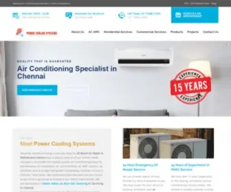 Powercoolingsystems.com(Power Cooling Systems Home) Screenshot