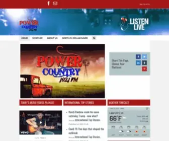 Powercountry102.com(Power Country 102.1) Screenshot