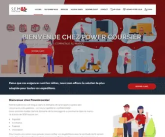 Powercoursier.ma(Votre service de livraison sur Les Villes de Maroc) Screenshot