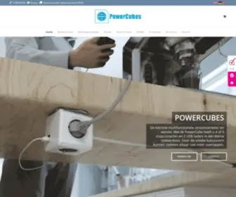 Powercubes.eu(Innovatieve Stekkerdozen voor Thuis en Kantoor) Screenshot