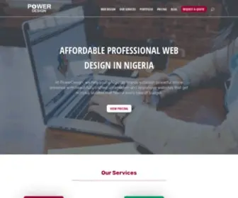 Powerdesign.com.ng(Affordable Professional Web Design in Nigeria) Screenshot