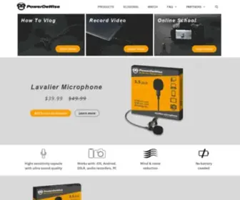 Powerdewise.com(PowerDeWise Microphones) Screenshot