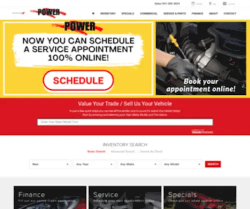 Powerdodge.com(Power Newport Chrysler Jeep Dodge) Screenshot