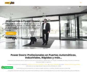 Powerdoors.com.mx(PUERTAS AUTOMÁTICAS) Screenshot