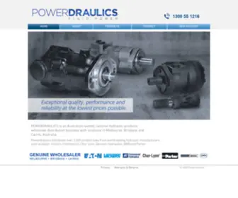 Powerdraulics.com.au(Hydraulic Wholesale) Screenshot
