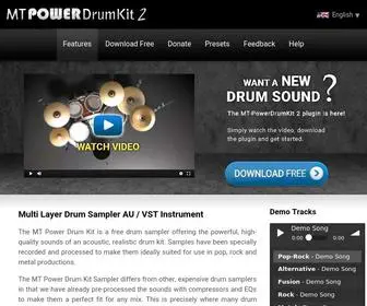 Powerdrumkit.com(MT Power Drum Kit AU VST Drums Sampler Plugin Instrument FREE) Screenshot