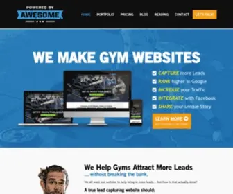 Poweredbyawesome.com(CrossFit Gym Website Design) Screenshot