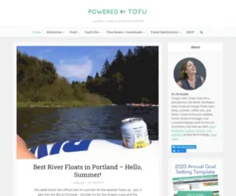 Poweredbytofu.com(Outdoor Adventures + OREGON Living + Spreadsheets) Screenshot