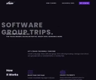 Poweredbywhim.com(Software for group trips) Screenshot