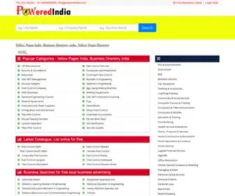 Poweredindia.com(Indian Yellow Pages) Screenshot