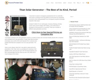 Poweredportablesolar.com(Read my unbiased reviews of the top best solar generators on the market in 2019. Portable power) Screenshot