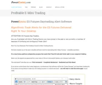 Poweremini.com(Futures Daytrading Alert Software) Screenshot