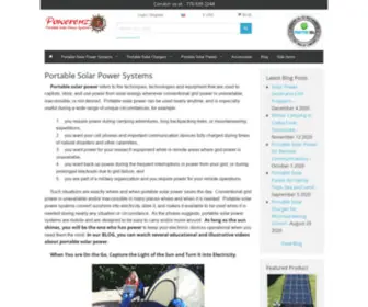 Powerenz.com(Portable solar power solutions) Screenshot