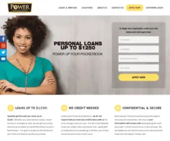 Powerfinancetexas.com(Installment Loans & Personal Loans in Texas) Screenshot