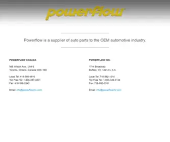 Powerflowinc.com(A TS16949 Automotive Aftermarket Company) Screenshot