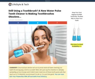 Powerfloz.com(A New Water Pulse Teeth Cleaner Is Making Toothbrushes Obsolete) Screenshot